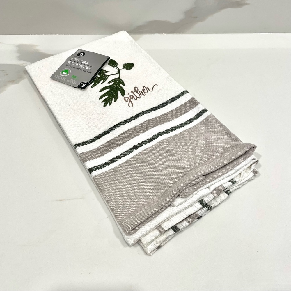 🟠5/$25 NEW Home Trends Kitchen Towels